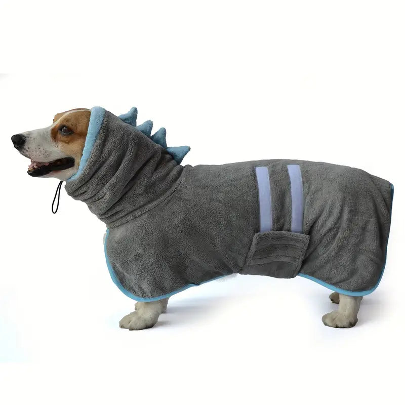 SuperNova Puppies 2pcs Microfiber drying coat (Grey)
