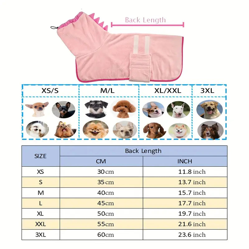 SuperNova Puppies 2pcs Microfiber drying coat (Purple)