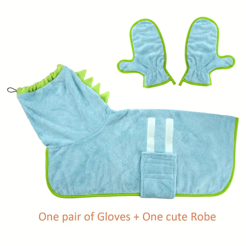 SuperNova Puppies 2pcs Microfiber drying coat (Blue)