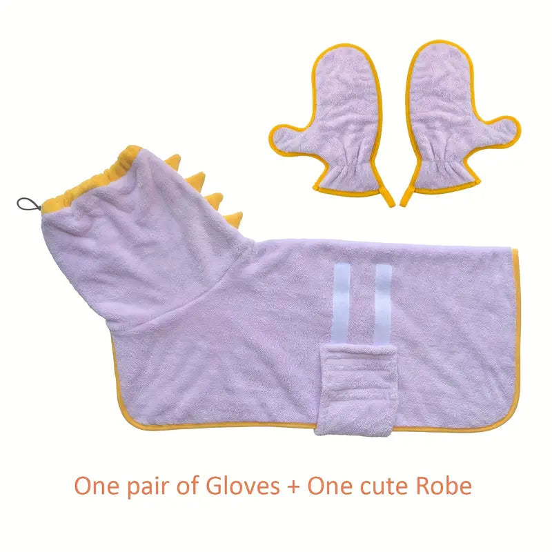 SuperNova Puppies 2pcs Microfiber drying coat (Purple)