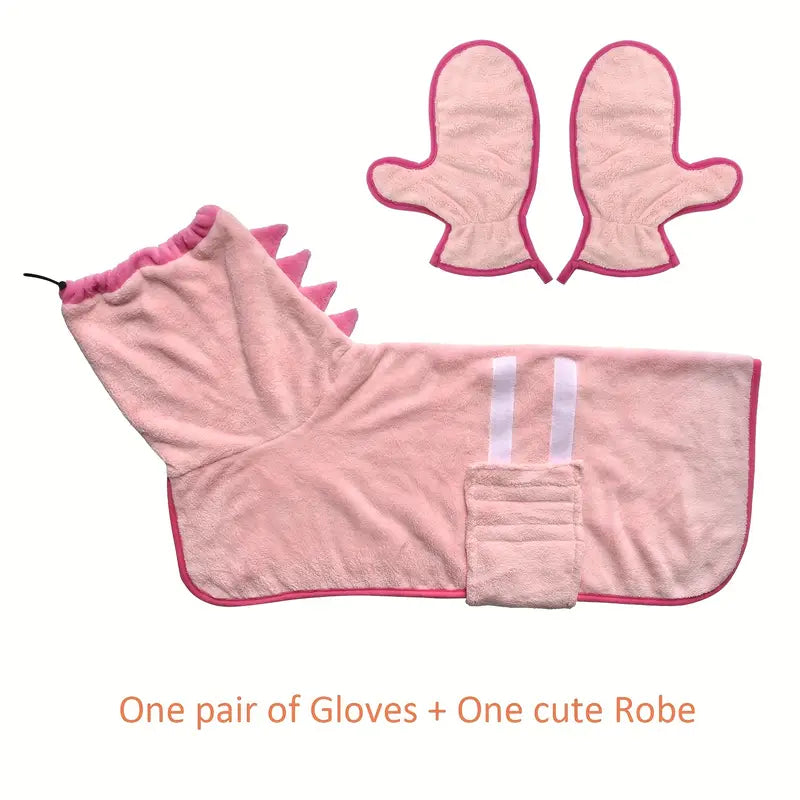 SuperNova Puppies 2pcs Microfiber drying coat (Pink)