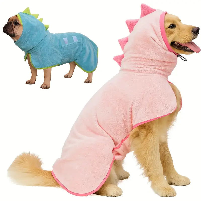 SuperNova Puppies 2pcs Microfiber drying coat (Pink)
